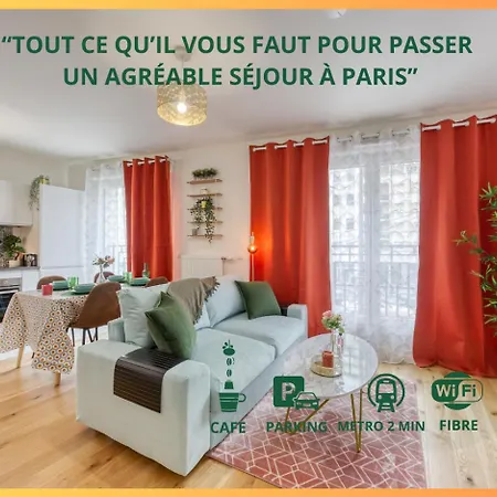 Apartmán Easy Paris Visit Metro & Parking Saint-Ouen (Seine-Saint-Denis)
